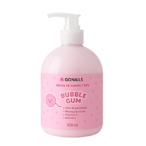 Foto Principal GO NAILS Crema de manos y pies Bubble Gum - 500 ml